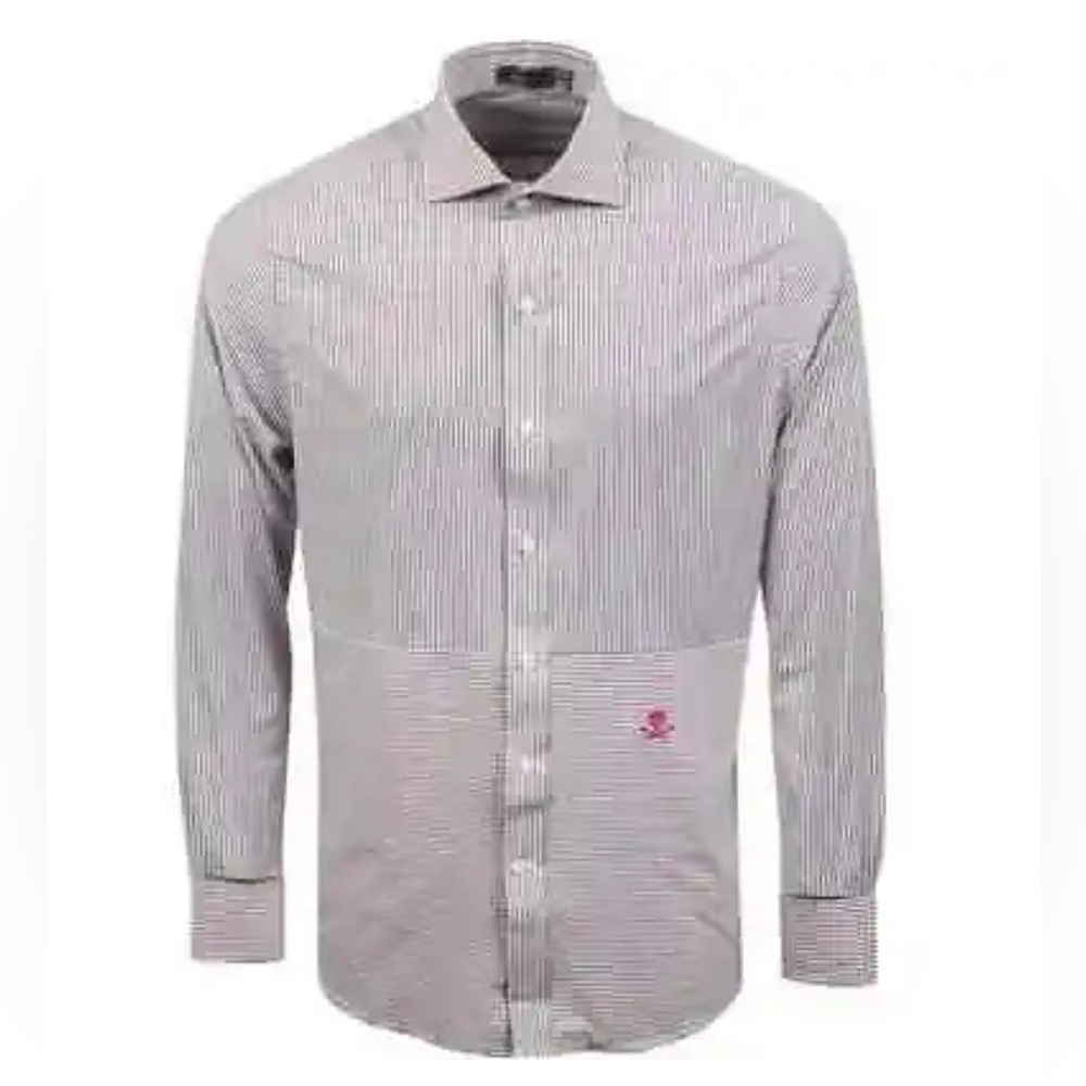 G/FORE Paneled Modern Spread Collar Long Sleeve Button Down Shirt Size Medium M